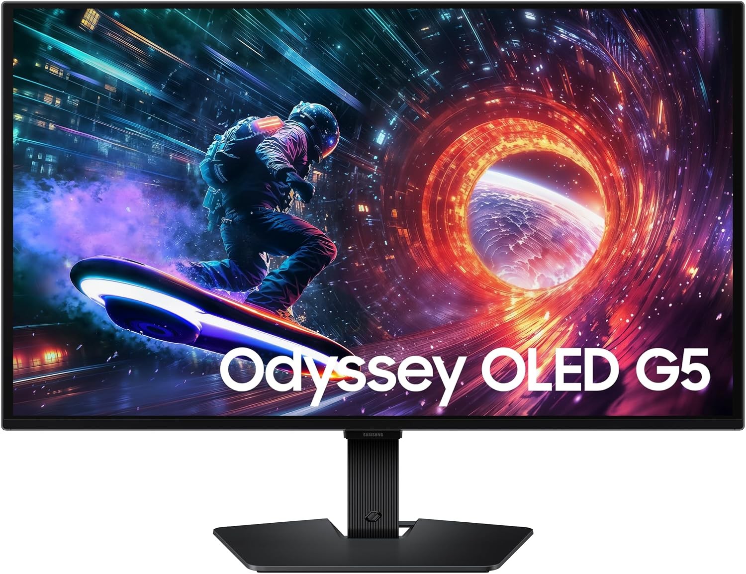 Samsung 27” Odyssey OLED G5 (G50SF) Series QHD & QD-OLED Gaming Monitor