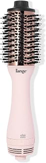 L'ANGE HAIR Le Volume 2-in-1 Titanium Blow Dryer Brush | Frizz Control Blowout Hair Dryer Brush For Drying And Straightening | Volumizing Hot Air Styler For All Hairstyles | Oval Barrel | Blush - 60mm